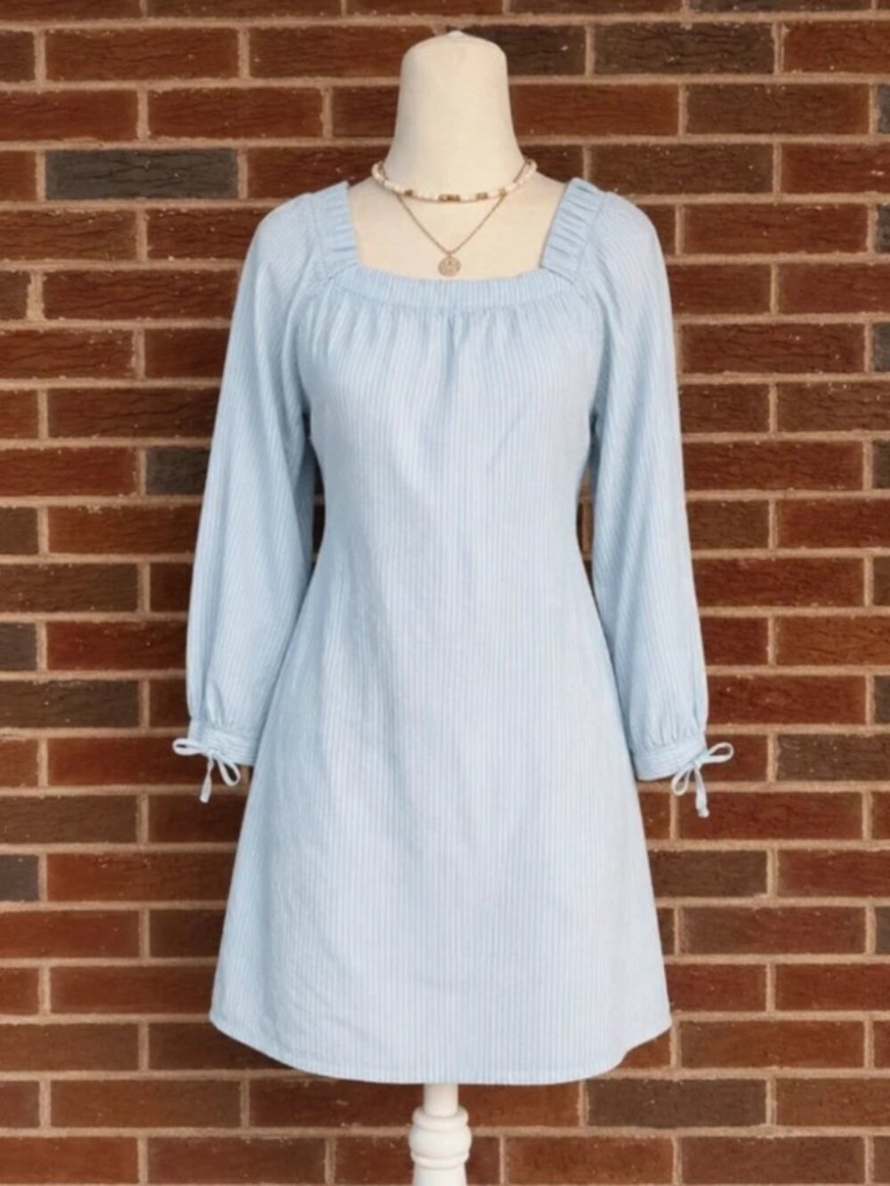 Old Navy Blue Striped Dress